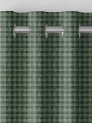 Laura Ashley Smoke Green Gingham Made To Measure Curtains - Image 7 of 9