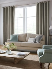 Laura Ashley Steel Grey Gingham Made To Measure Curtains - Image 1 of 9