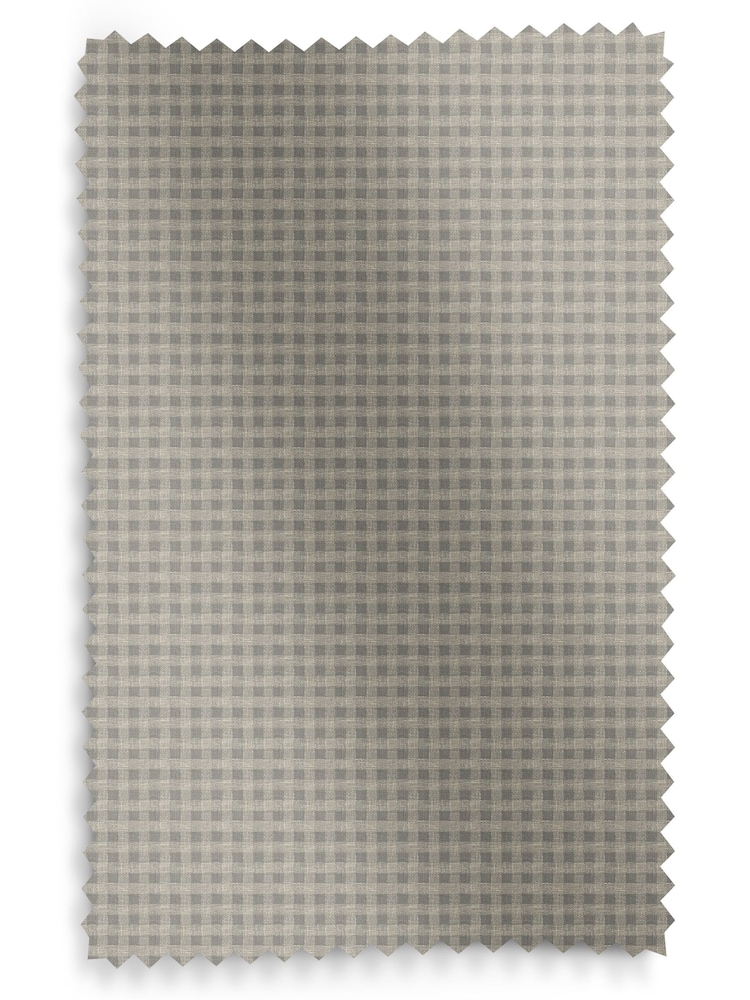Laura Ashley Steel Grey Gingham Made To Measure Curtains - Image 9 of 9