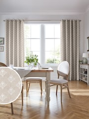 Laura Ashley Almond Natural Lady Fern Made To Measure Curtains - Image 1 of 9