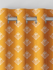 Laura Ashley Dijon Yellow Lady Fern Made To Measure Curtains - Image 6 of 8