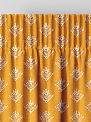 Laura Ashley Dijon Yellow Lady Fern Made To Measure Curtains - Image 7 of 8