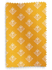 Laura Ashley Dijon Yellow Lady Fern Made To Measure Curtains - Image 9 of 9