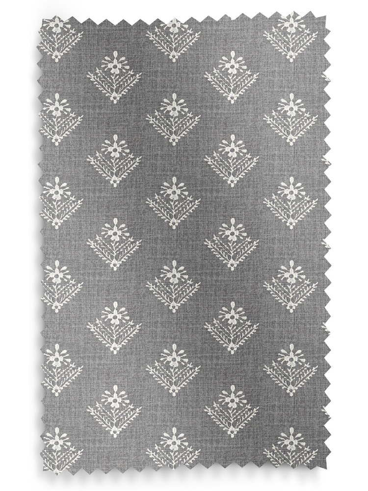 Laura Ashley Steel Grey Lady Fern Made To Measure Curtains - Image 9 of 9
