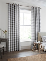 Laura Ashley French Navy Blue Lady Fern Made To Measure Curtains - Image 2 of 9