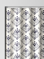 Laura Ashley French Navy Blue Lady Fern Made To Measure Curtains - Image 5 of 9