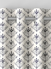 Laura Ashley French Navy Blue Lady Fern Made To Measure Curtains - Image 6 of 9