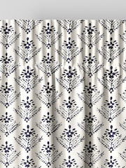 Laura Ashley French Navy Blue Lady Fern Made To Measure Curtains - Image 7 of 9