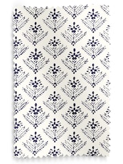 Laura Ashley French Navy Blue Lady Fern Made To Measure Curtains - Image 9 of 9