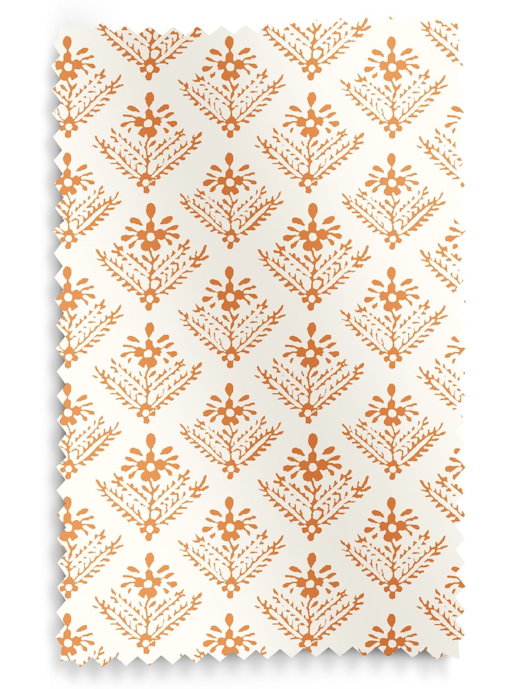 Laura Ashley Tomato Red Lady Fern Made To Measure Curtains - Image 8 of 8