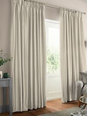 Laura Ashley Almond Natural Louise Star Made To Measure Curtains - Image 2 of 9
