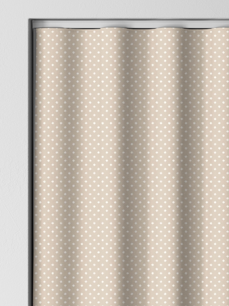Laura Ashley Almond Natural Louise Star Made To Measure Curtains - Image 8 of 9