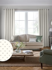 Laura Ashley Silver Louise Star Made To Measure Curtains - Image 1 of 9