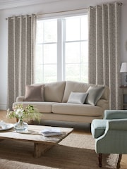 Laura Ashley Almond Brown Maidenhair Woven Made To Measure Curtains - Image 2 of 9