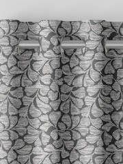 Laura Ashley Steel Grey Maidenhair Woven Made To Measure Curtains - Image 7 of 9