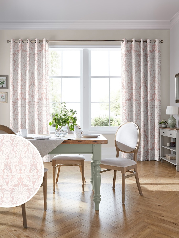 Laura Ashley Pink Martigues Made To Measure Curtains - Image 1 of 9