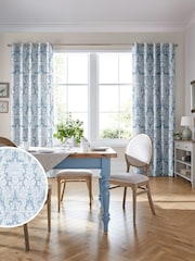 Laura Ashley Seaspray Blue Martigues Made To Measure Curtains - Image 2 of 9