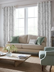 Laura Ashley Silver Martigues Made To Measure Curtains - Image 2 of 9