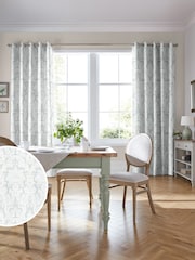 Laura Ashley Smoke Green Martigues Made To Measure Curtains - Image 1 of 14