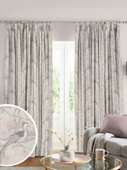 Laura Ashley Moonbeam Osterley Birds Made To Measure Curtains - Image 1 of 8