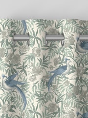 Laura Ashley Seaspray Blue Osterley Birds Made To Measure Curtains - Image 7 of 9
