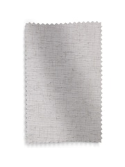 Natural Linen Look Voile Slot Top Sheer Panel Curtain - Image 5 of 5