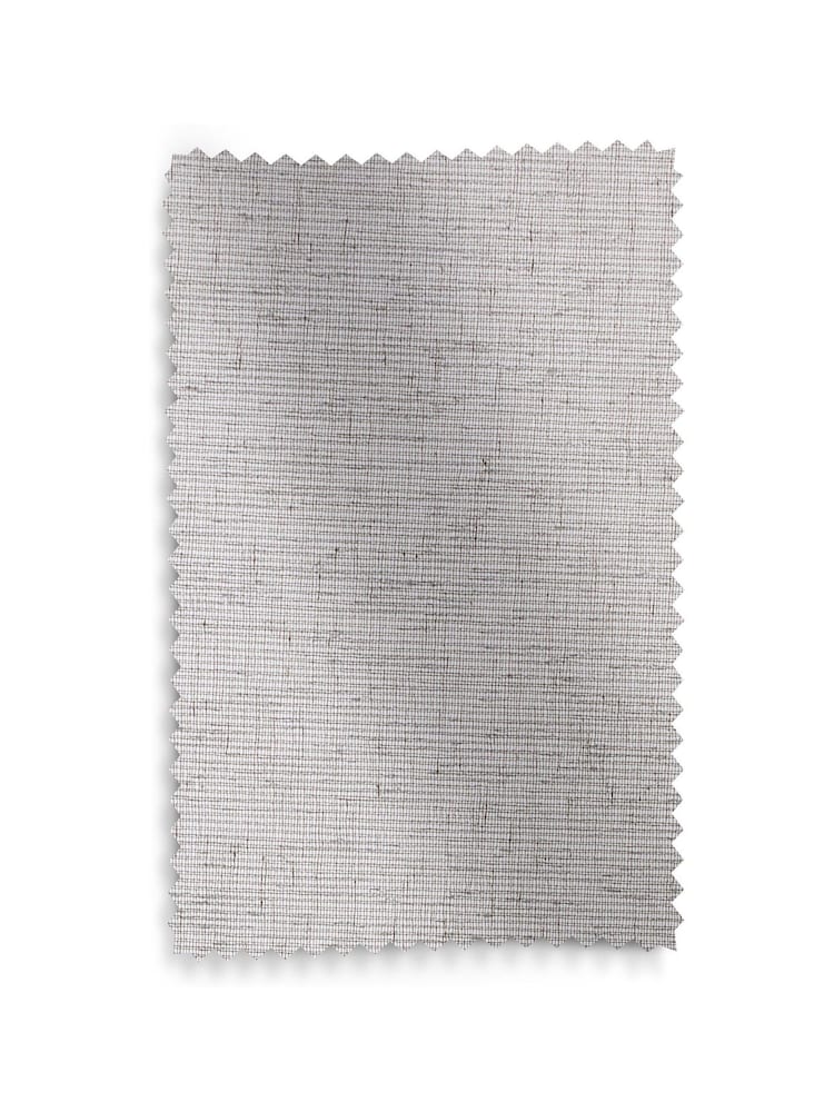 Natural Linen Look Voile Slot Top Sheer Panel Curtain - Image 5 of 5