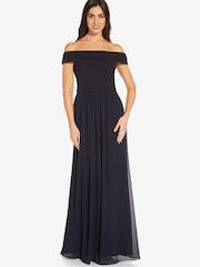 Adrianna Papell Crepe Chiffon Gown - Image 1 of 5