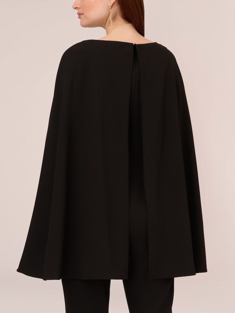 Buy Adrianna Papell Knit Crepe Cape Jumpsuit from Next Denmark