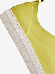Lime Green Signature Forever Comfort® Leather Raw Cut Trainers - Image 10 of 10