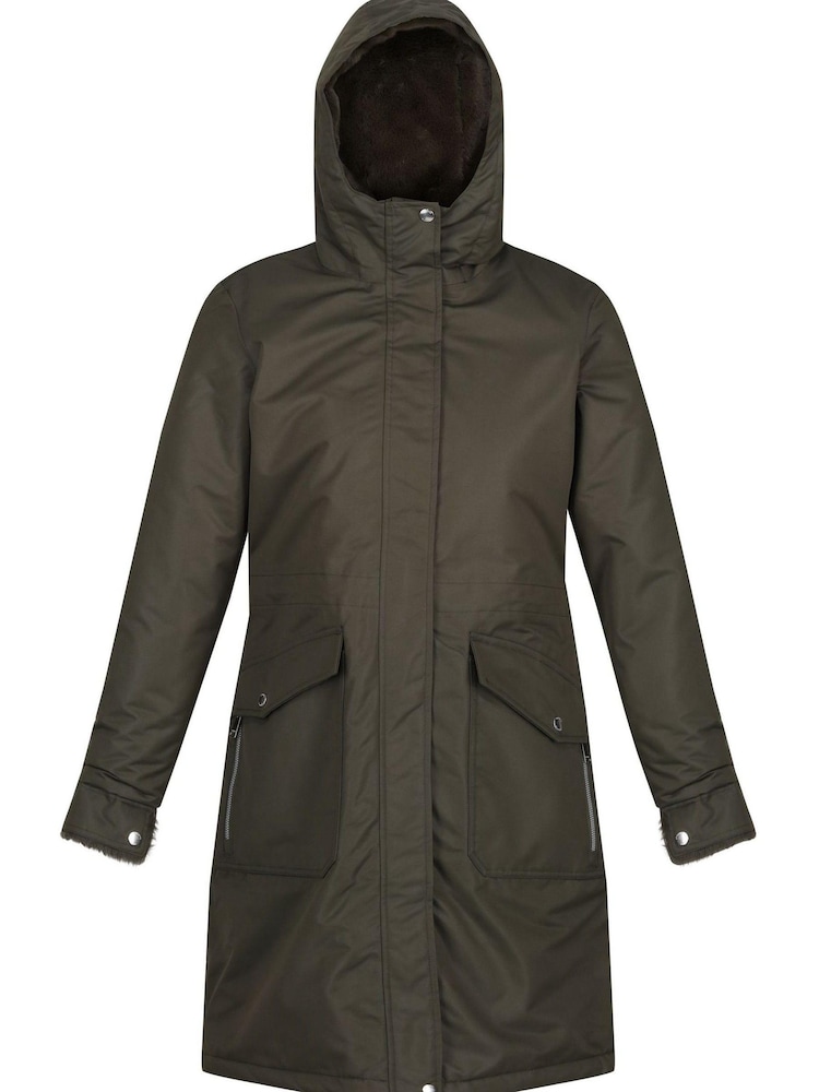 Regatta Light Black Romine Longline Waterproof Insulated Thermal Jacket - Image 1 of 4