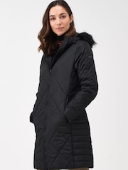 Regatta Black Womens Fritha II Insulated Thermal Parka Jacket - Image 1 of 9