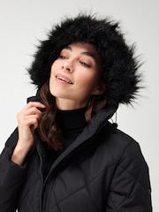 Regatta Black Womens Fritha II Insulated Thermal Parka Jacket - Image 5 of 9