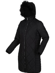 Regatta Black Womens Fritha II Insulated Thermal Parka Jacket - Image 8 of 9