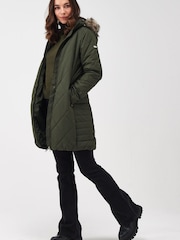 Regatta Green Womens Fritha II Insulated Thermal Parka Jacket - Image 1 of 8