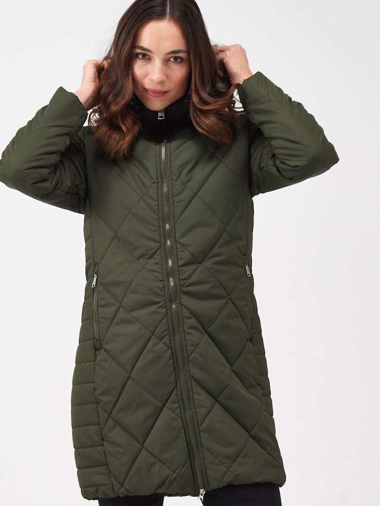 Regatta Green Womens Fritha II Insulated Thermal Parka Jacket - Image 2 of 8