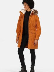 Regatta Shiloh Brown Longline Waterproof Insulated Jacket - Image 3 of 9