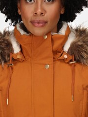 Regatta Shiloh Brown Longline Waterproof Insulated Jacket - Image 5 of 9
