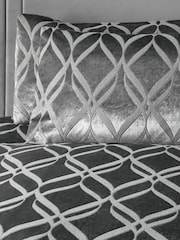 Soiree Grey Belfort Jacquard Duvet Cover and Pillowcase Set - Image 3 of 4