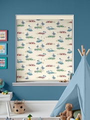 Cath Kidston Cream Kids Fast Cars Made to Measure Roller Blind - Image 2 of 6