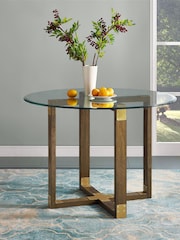 Dorel Home Clear Europe Bronx Dining Table - Image 1 of 4