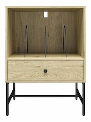 Dorel Home Linseed Oak Europe Tamlin Record Stand - Image 2 of 3