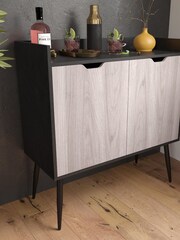 Dorel Home Black Europe Copley Bar Cabinet - Image 1 of 4