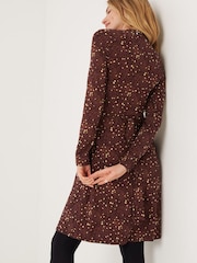 FatFace Purple Delphine Dot Jersey Dress - Image 2 of 3