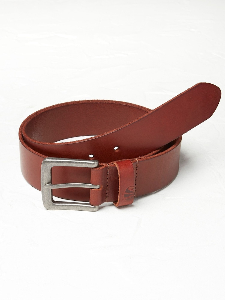 FatFace Tan Brown Italian Leather Belt - Image 1 of 2