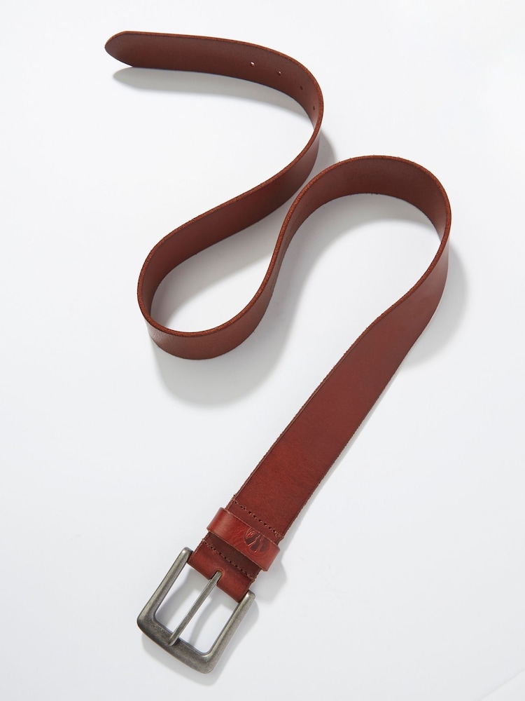 FatFace Tan Brown Italian Leather Belt - Image 2 of 2
