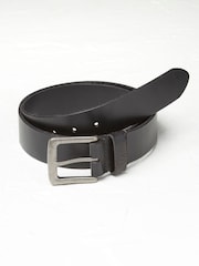 FatFace Black Italian Leather Belt - Image 1 of 2