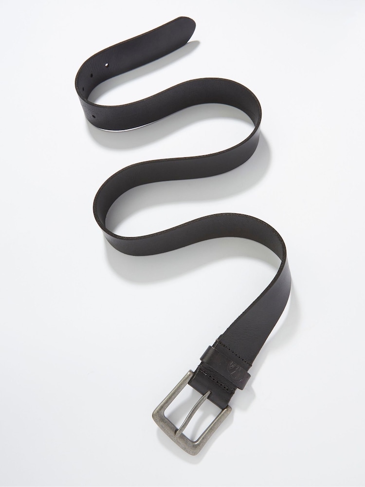 FatFace Black Italian Leather Belt - Image 2 of 2