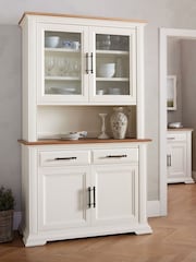 Bentley Designs White Belgrave Glazed Dresser - Image 1 of 4