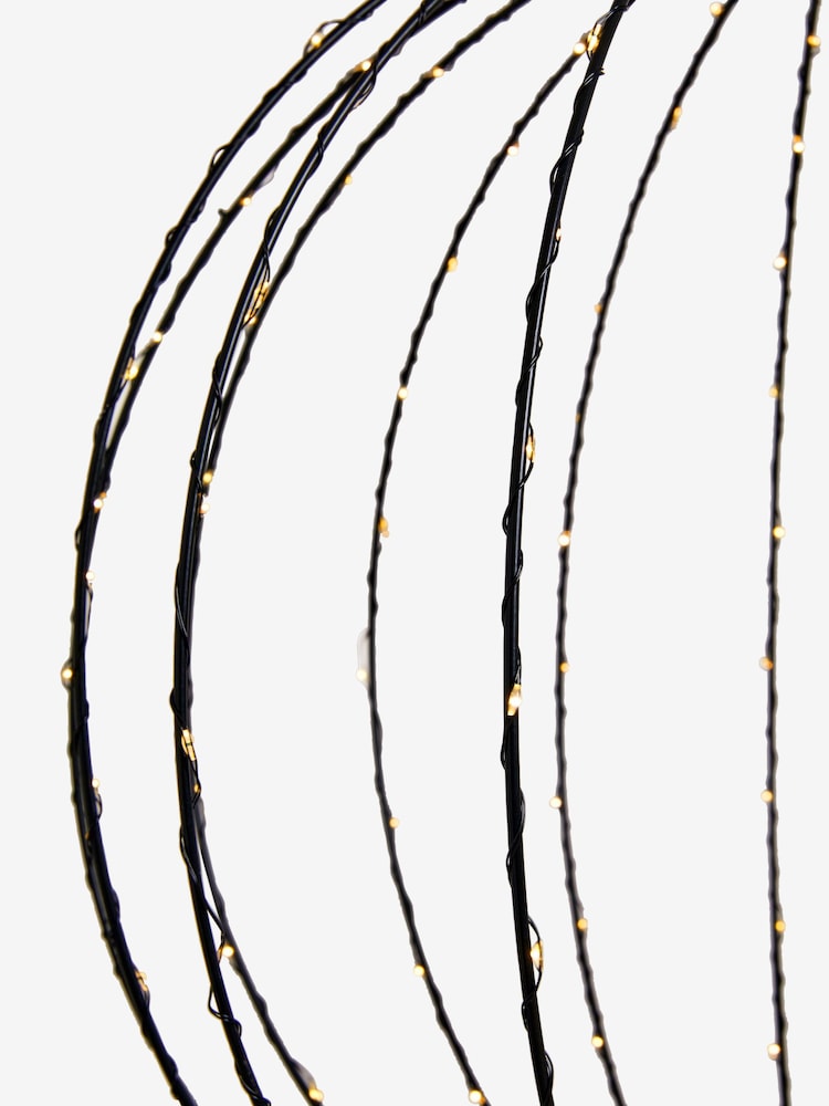 Black Sparkle Ball Solar Light Outdoor Light - Image 11 of 11